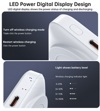 NNEDSZ CHOETECH B743-WH 10000mAh PD20W Magnetic Power Bank with Holder White